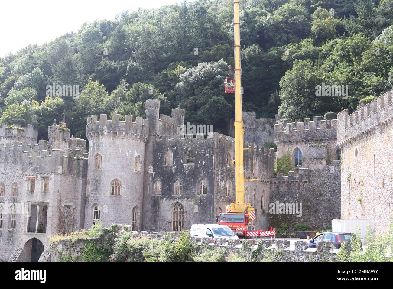 Gwrych Castle in Abergele Conwy North Wales Stock Photo Alamy