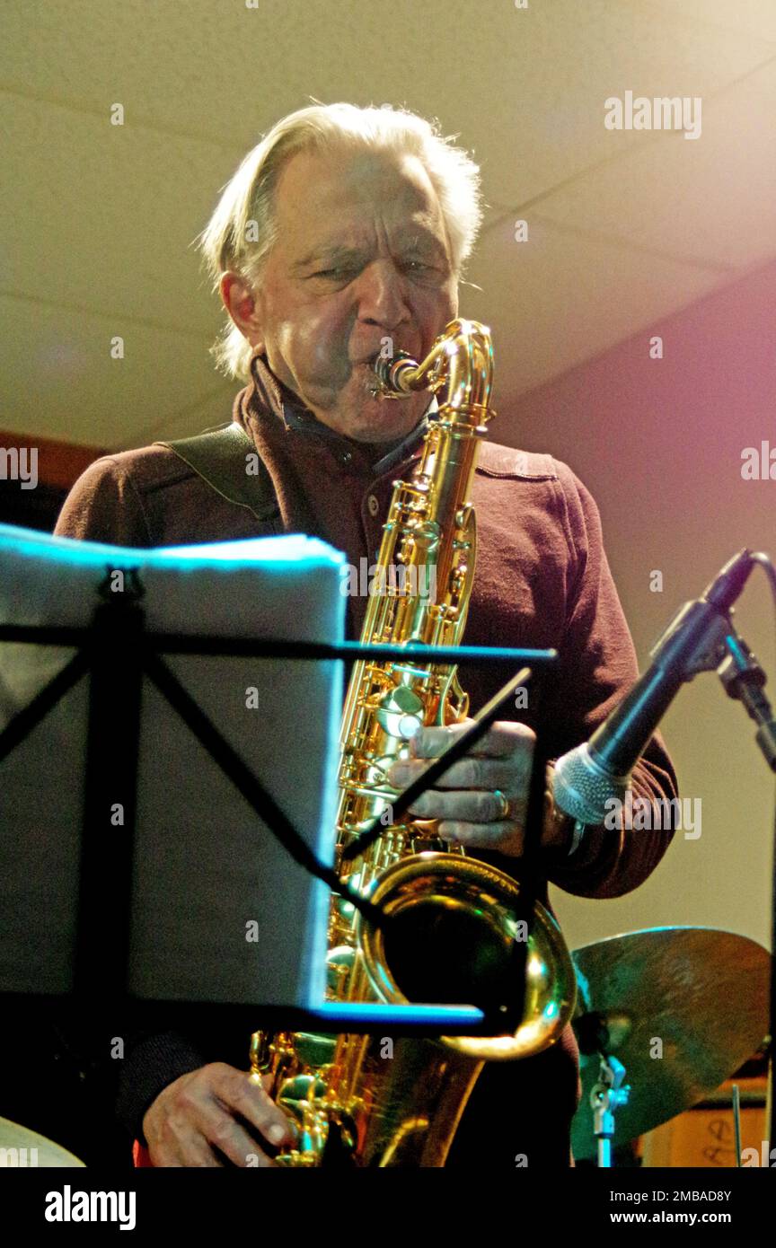 Jerry Bergonzi, Jerry Bergonzi Quartet, Jazz Hastings, Hastings, East Sussex, 2022 Stock Photo