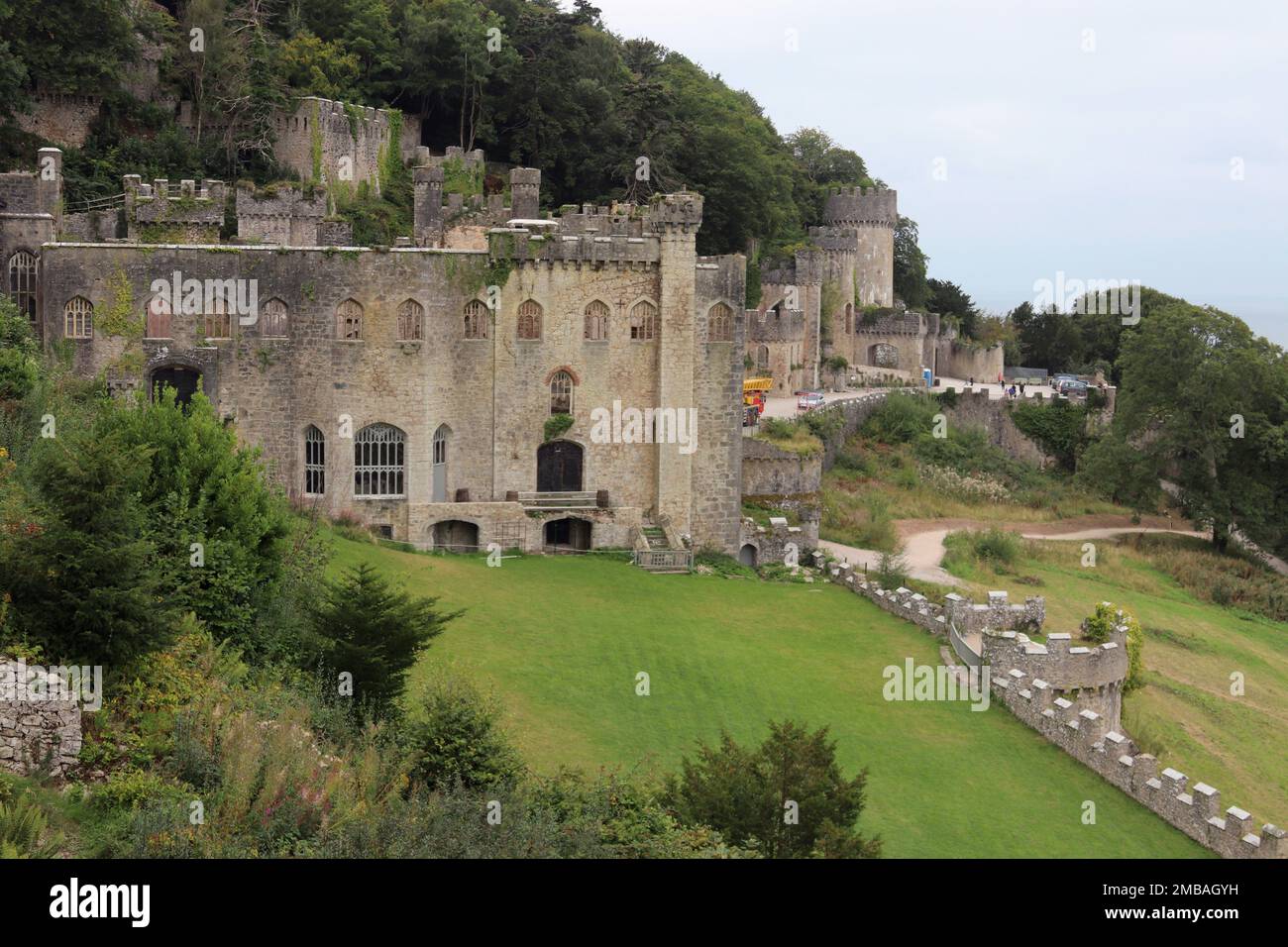 Gwrych Castle in Abergele Conwy North Wales Stock Photo Alamy