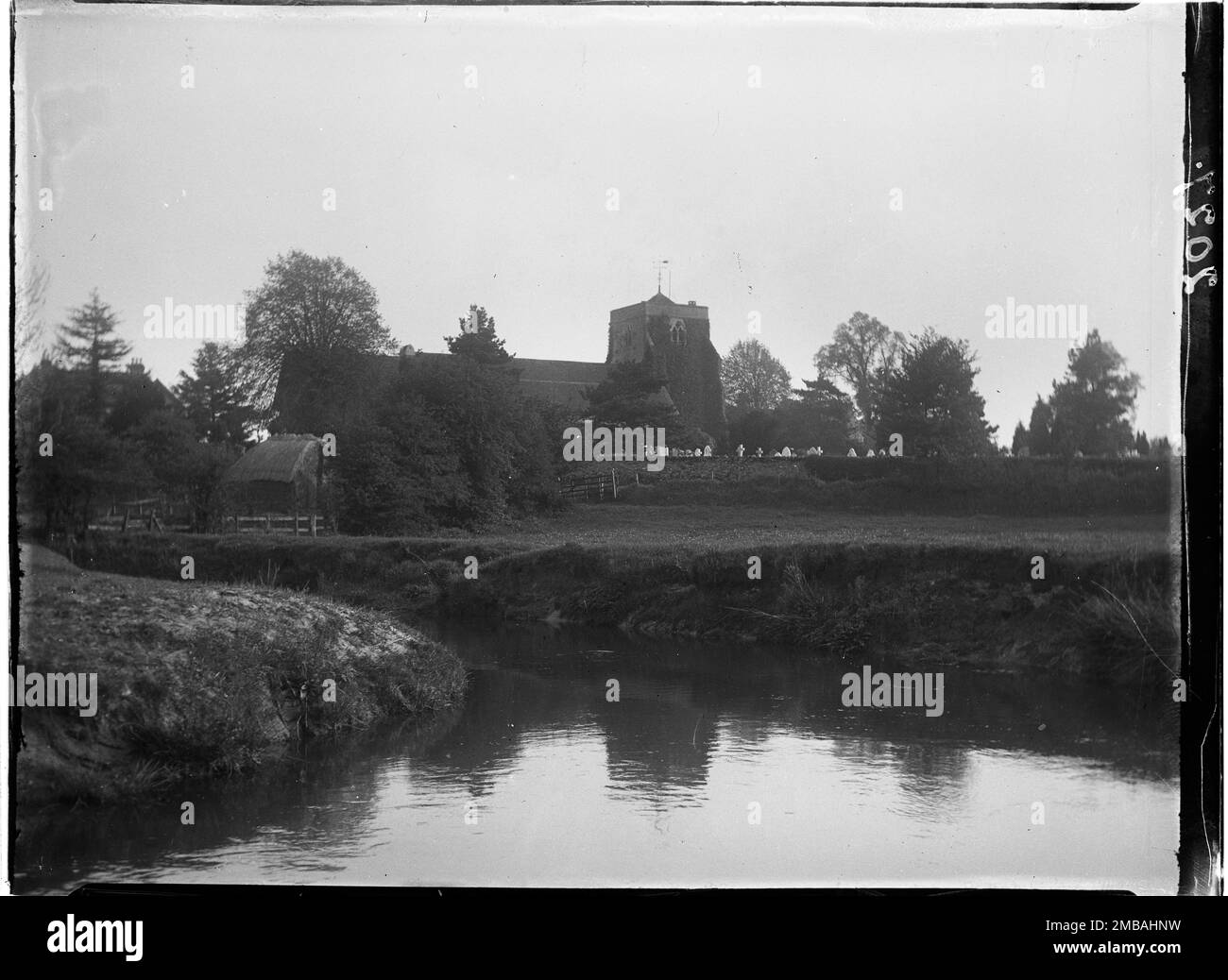 Frensham church Black and White Stock Photos & Images Alamy
