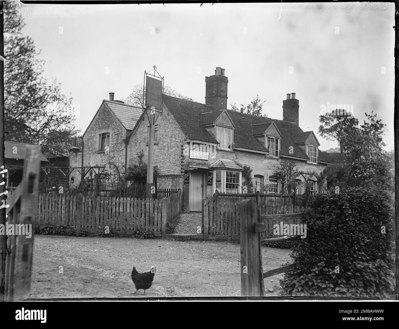 Chicken cottage sign Black and White Stock Photos & Images Alamy