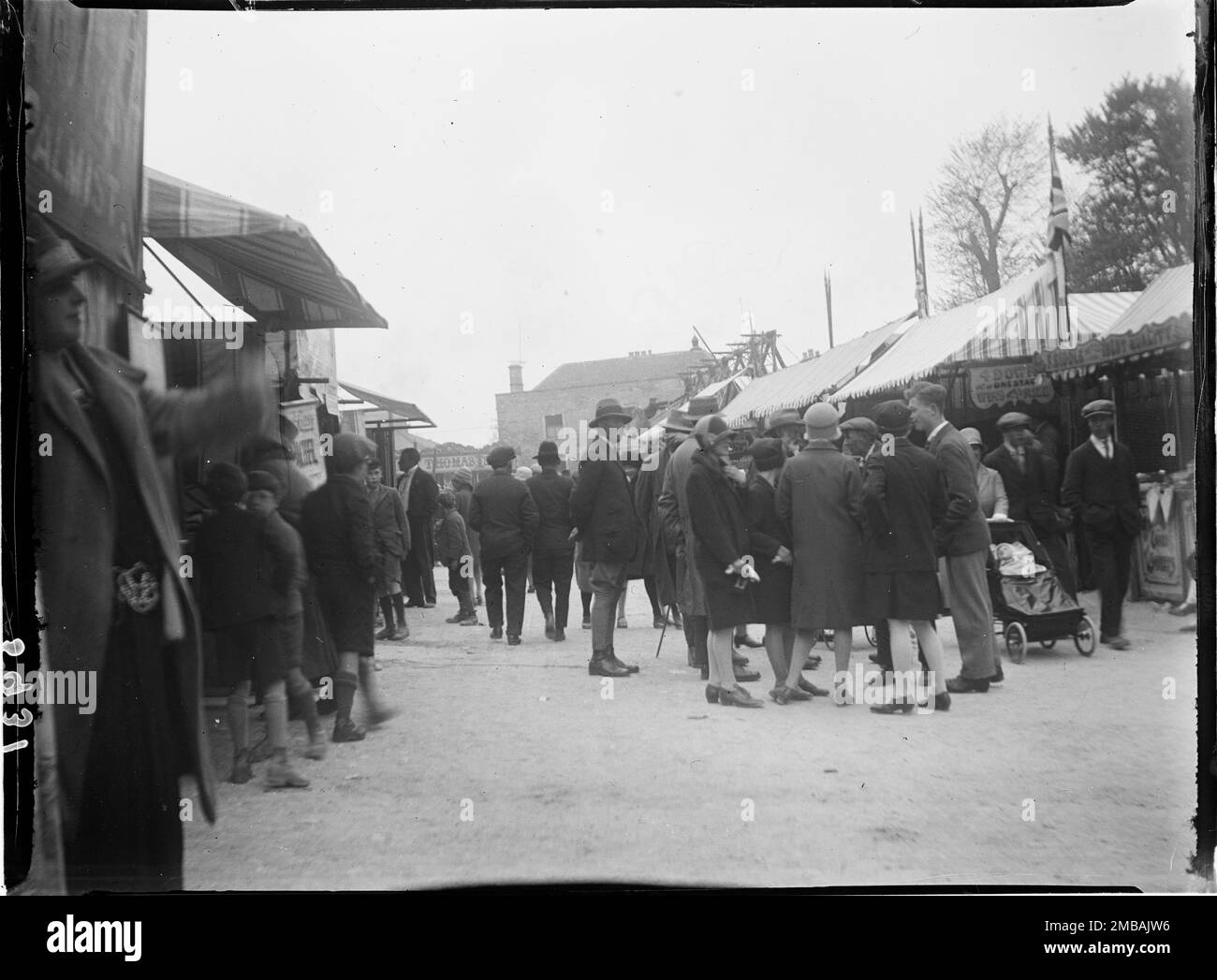 Market Square, StowontheWold, Cotswold, Gloucestershire, 1928. An