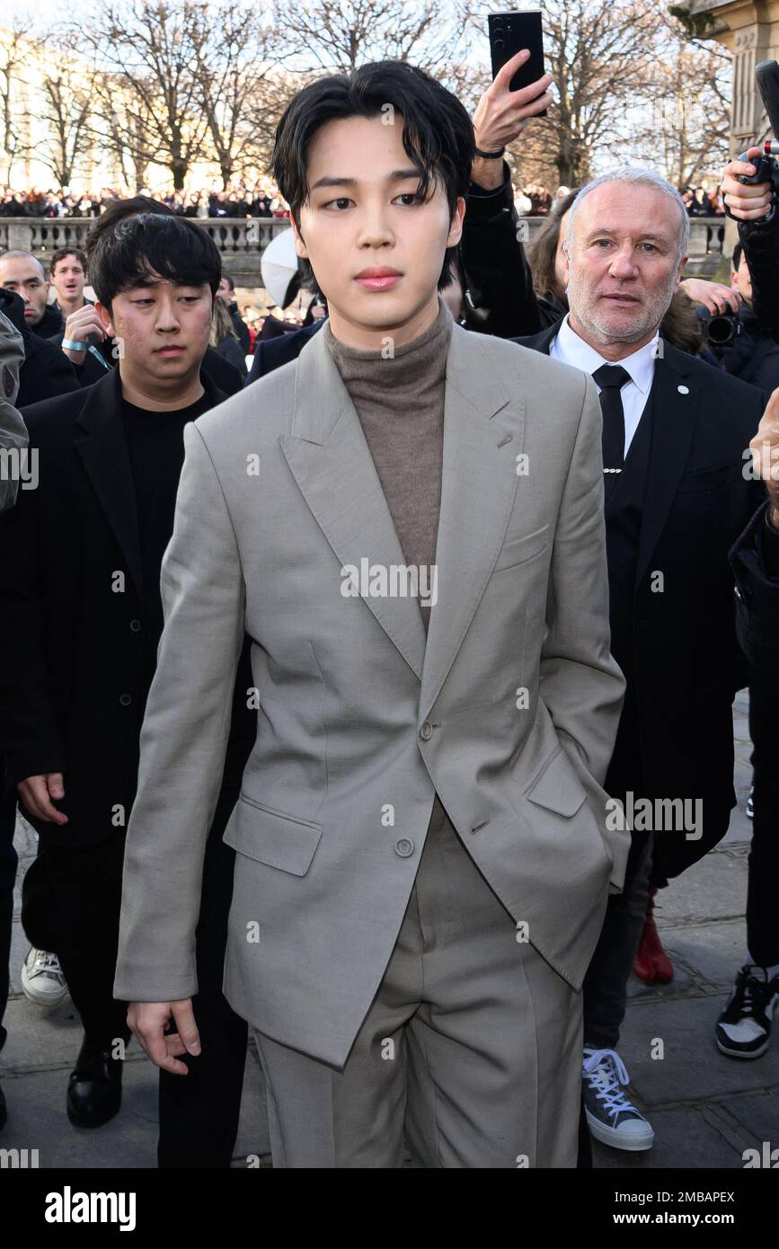 Paris, France. 20th Jan, 2023. J-Hope attends the Dior Menswear Fall-Winter  2023-2024 show as part of Paris Fashion Week on January 20, 2023 in Paris,  France. Photo by Laurent Zabulon/ABACAPRESS.COM Credit: Abaca