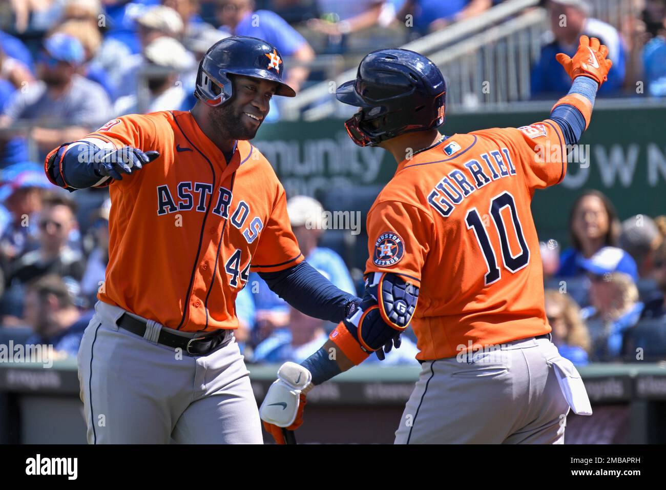 Houston Astros designated hitter Yordan Alvarez (44) batting in the bottom  of the sixth inning of the MLB game between the Houston Astros and the New  Stock Photo - Alamy