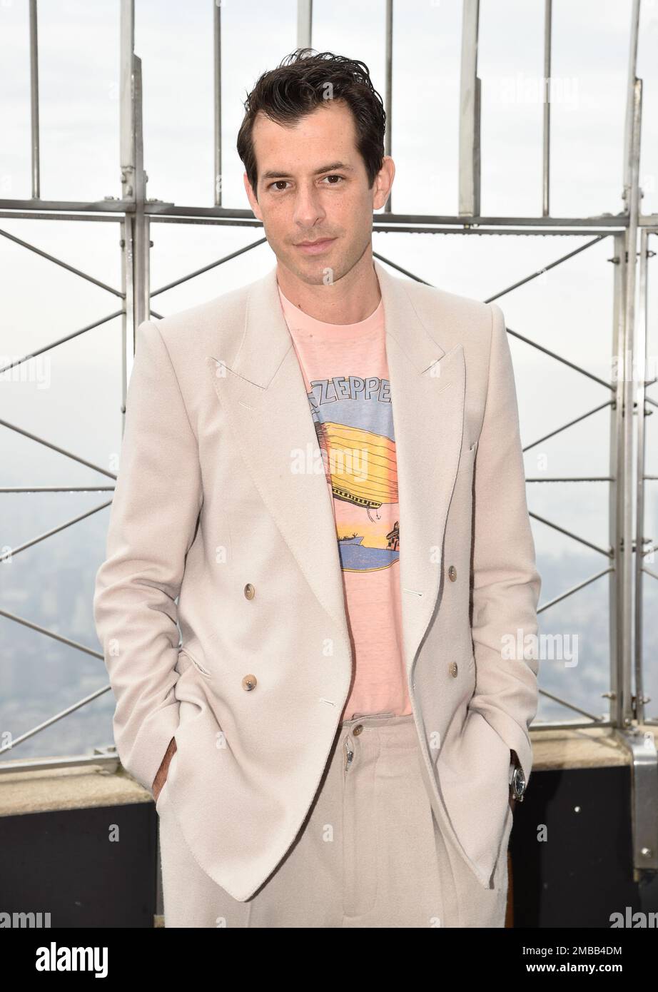 British-American record producer Mark Ronson poses on the 86th floor ...