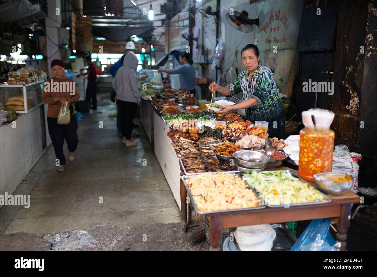 Vietnam MArket Food for Sale A portrait of a food spread Central