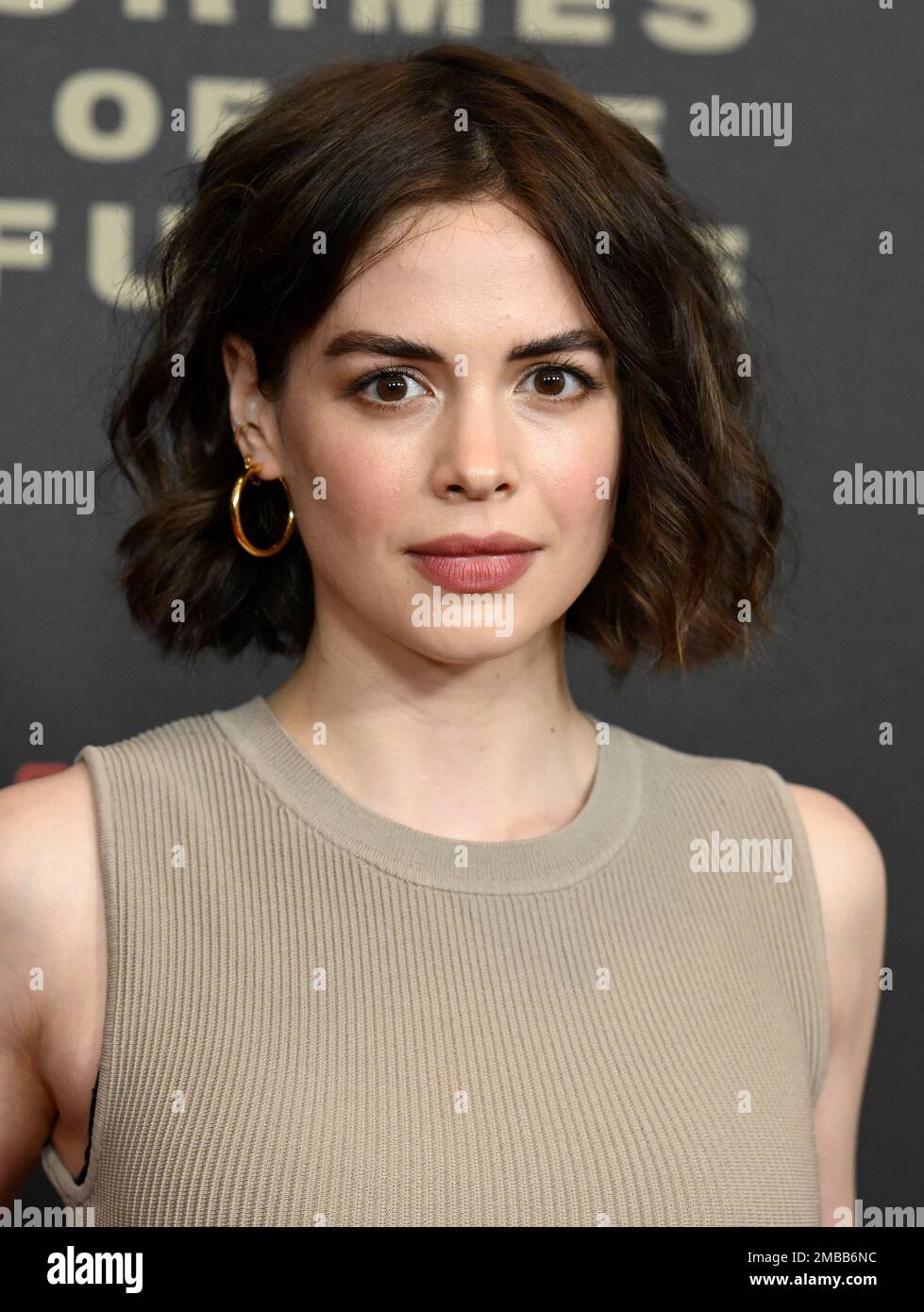 Conor Leslie attends the "Crimes of the Future" premiere at the Walter