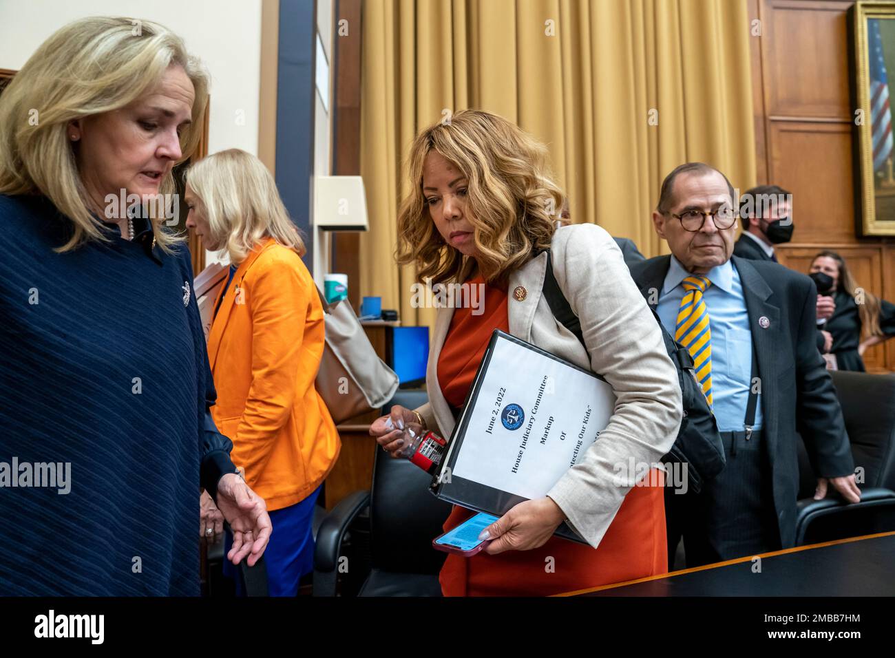 From left, Rep. Madeleine Dean, D-Pa., Rep. Mary Gay Scanlon, D-Pa 