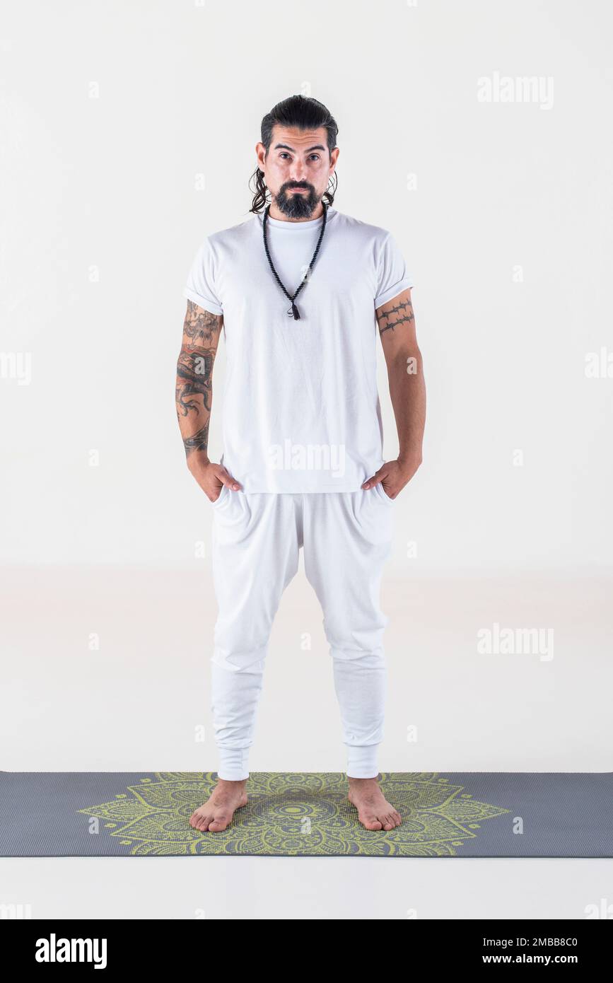 Mens white cheap yoga clothes
