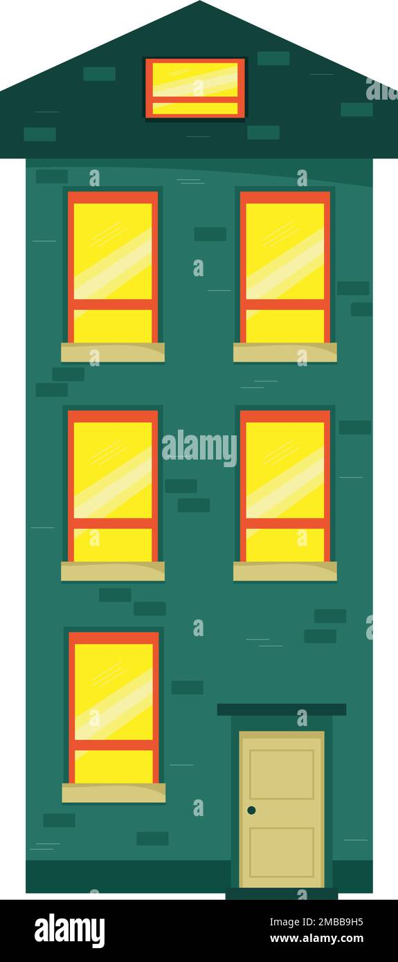 House flat icon. flat style Stock Vector