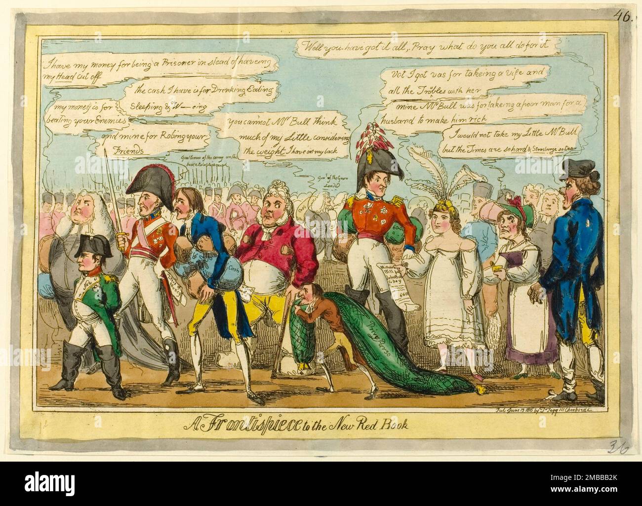 A Frontispiece to the New Red Book, published June 13, 1816. John Bull