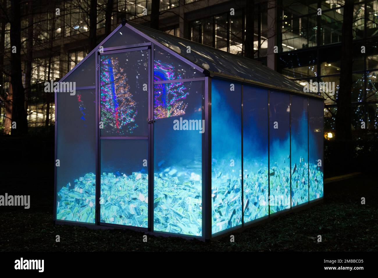 Winter Lights Festival 2023 at Canary Wharf Stock Photo Alamy