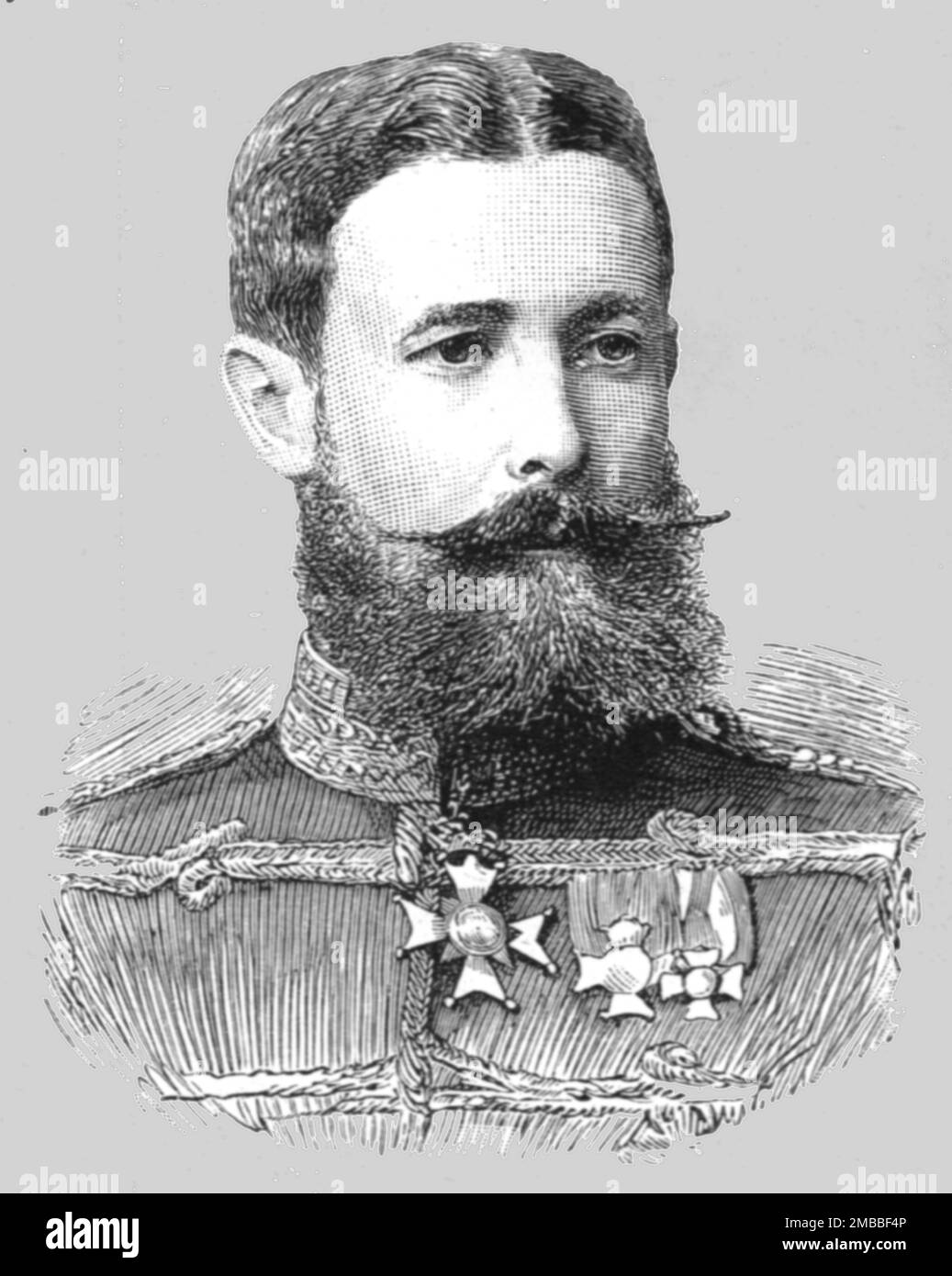 ''H.S.H. Prince Adolf of Schaumburg-Lippe', 1890. From &quot;The Graphic. An Illustrated Weekly Newspaper&quot;, Volume 42. July to December, 1890. Stock Photo