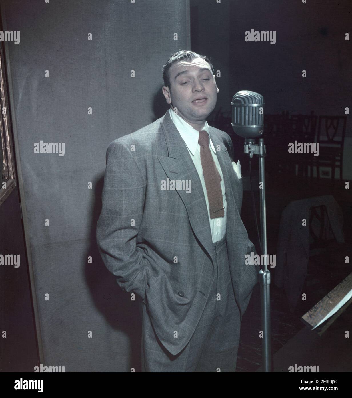 Portrait of Frankie Laine, New York, N.Y., 1946. Stock Photo