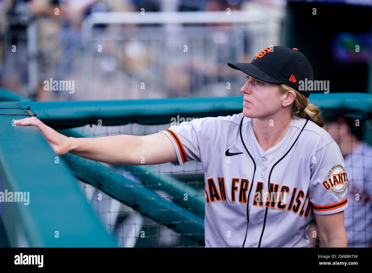 San Francisco Giants' Alyssa Nakken, 31, makes major league