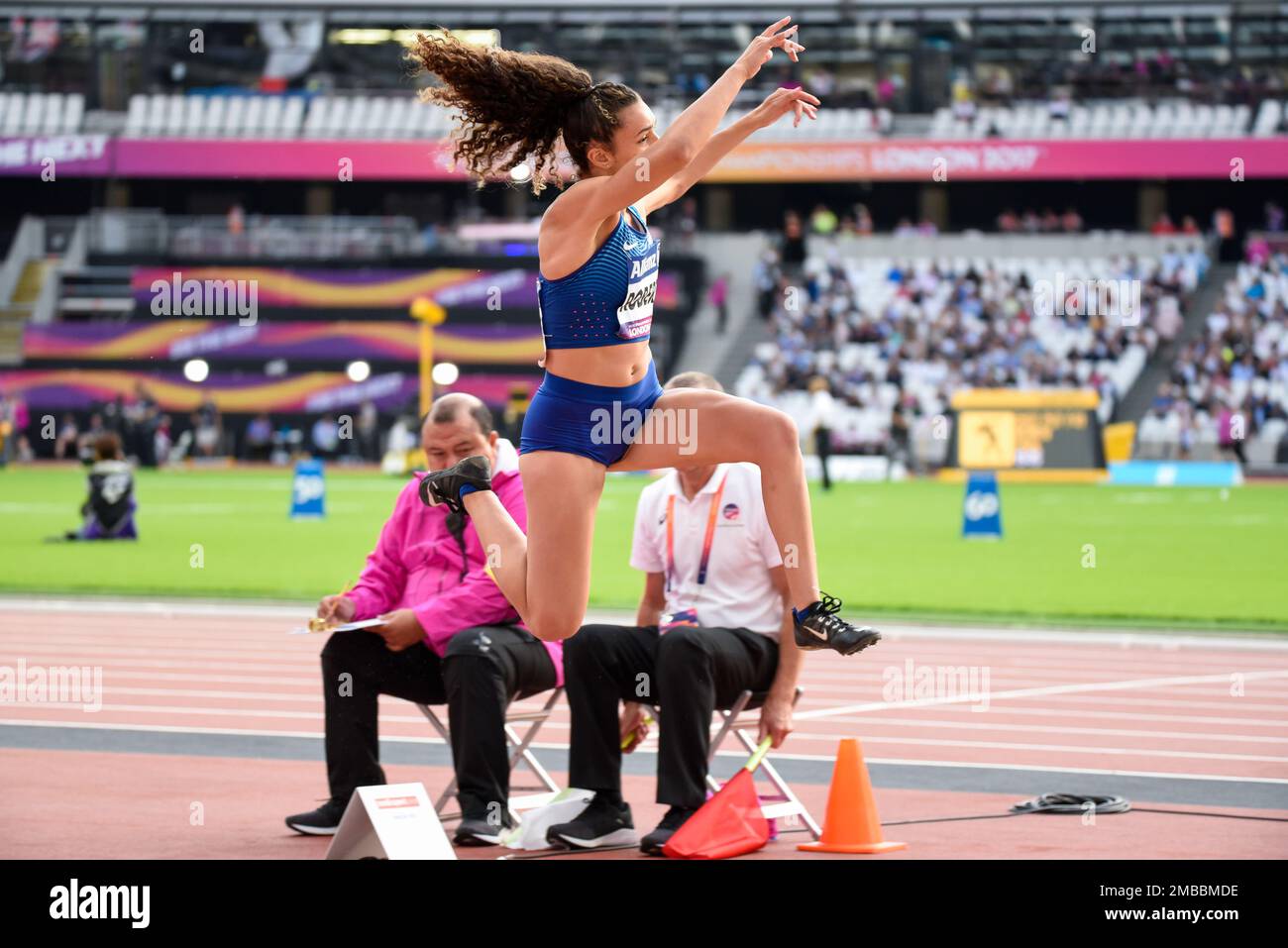 Jaleen Roberts competing in the 2017 World Para Athletics Championships