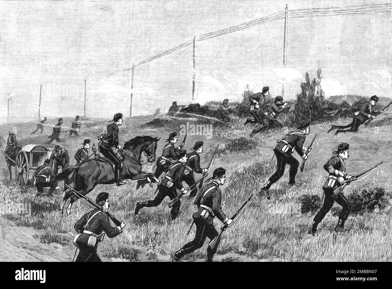 A sham battle Black and White Stock Photos & Images Alamy