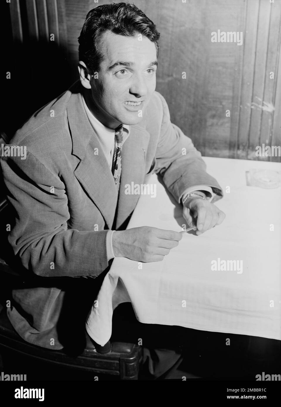 Portrait of Gene Krupa, 400 Restaurant, New York, N.Y., ca. June 1946. Stock Photo