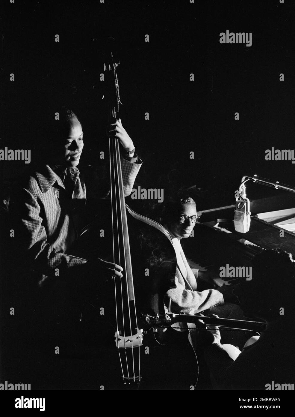 Portrait of Wesley Prince, Nat King Cole, and Freddie Moore, New York, N.Y., ca. July 1946. Stock Photo