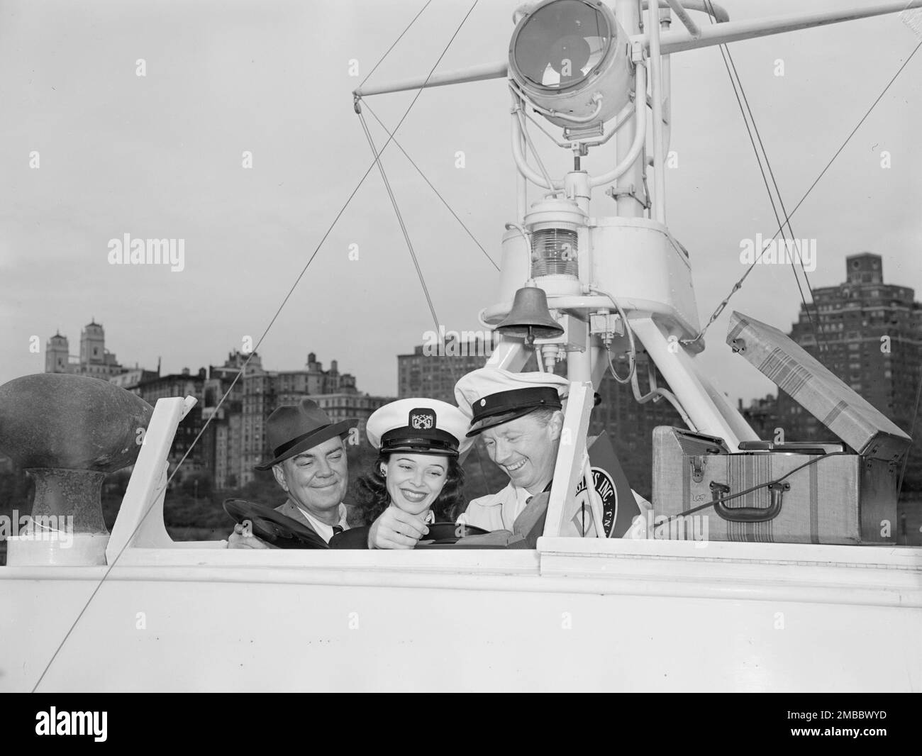 Portrait of Cliff Edwards, Betty Brewer, and Frank Raye, Ukelele Lady