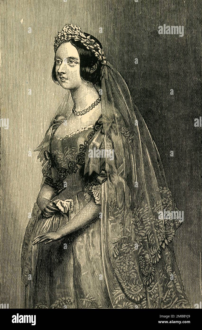 Queen victoria wedding dress 1840 sale