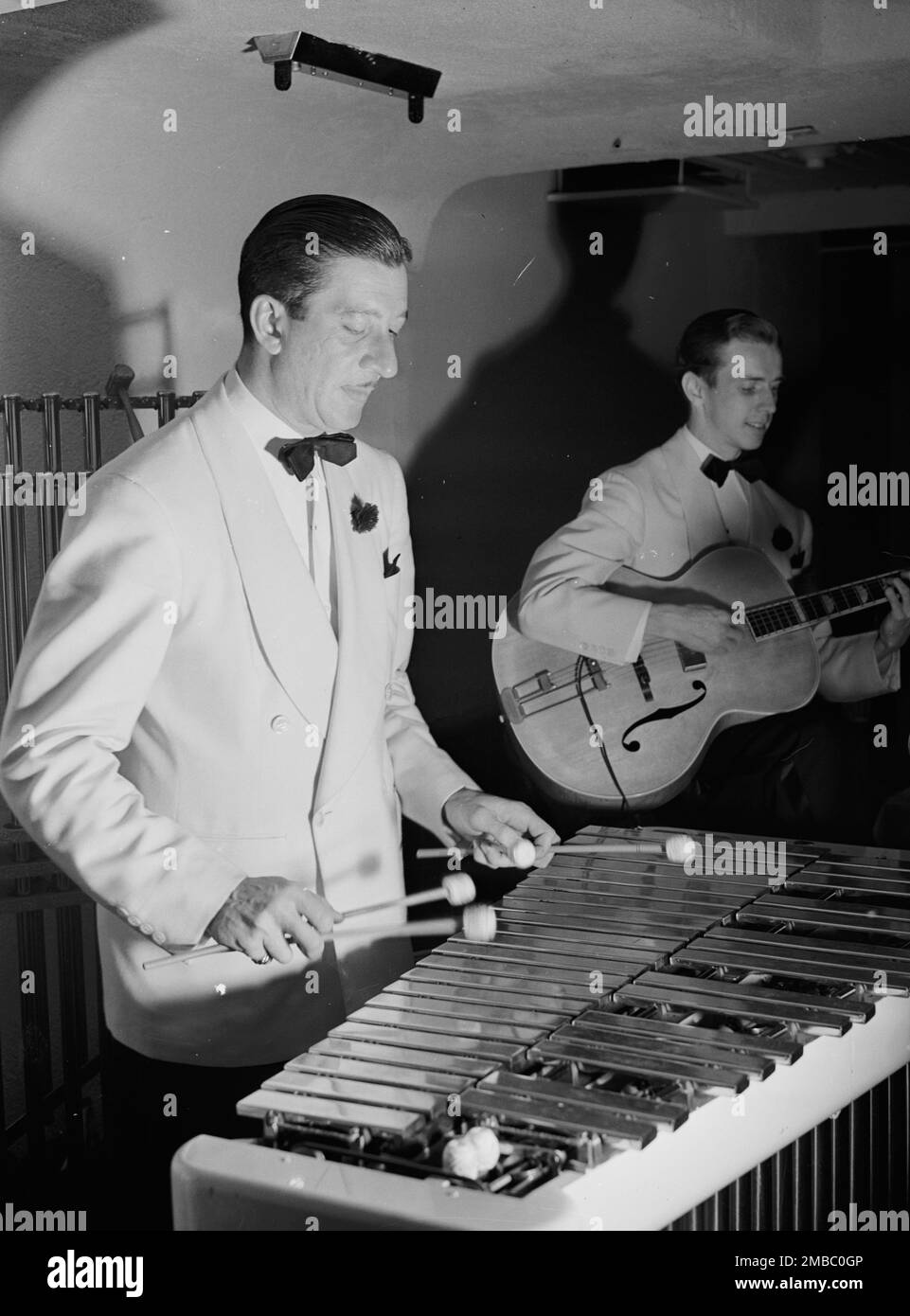 Portrait of Adrian Rollini and Allen Hanlon, 1938 Stock Photo - Alamy