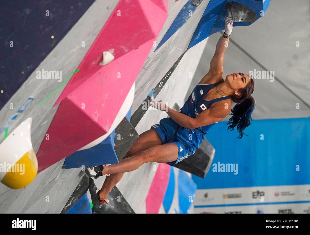 Japan's Miho Nonaka competes in the women's finals during the climbing  World Cup on Sunday, May 29, 2022, in Salt Lake City. (AP Photo/Rick Bowmer  Stock Photo - Alamy