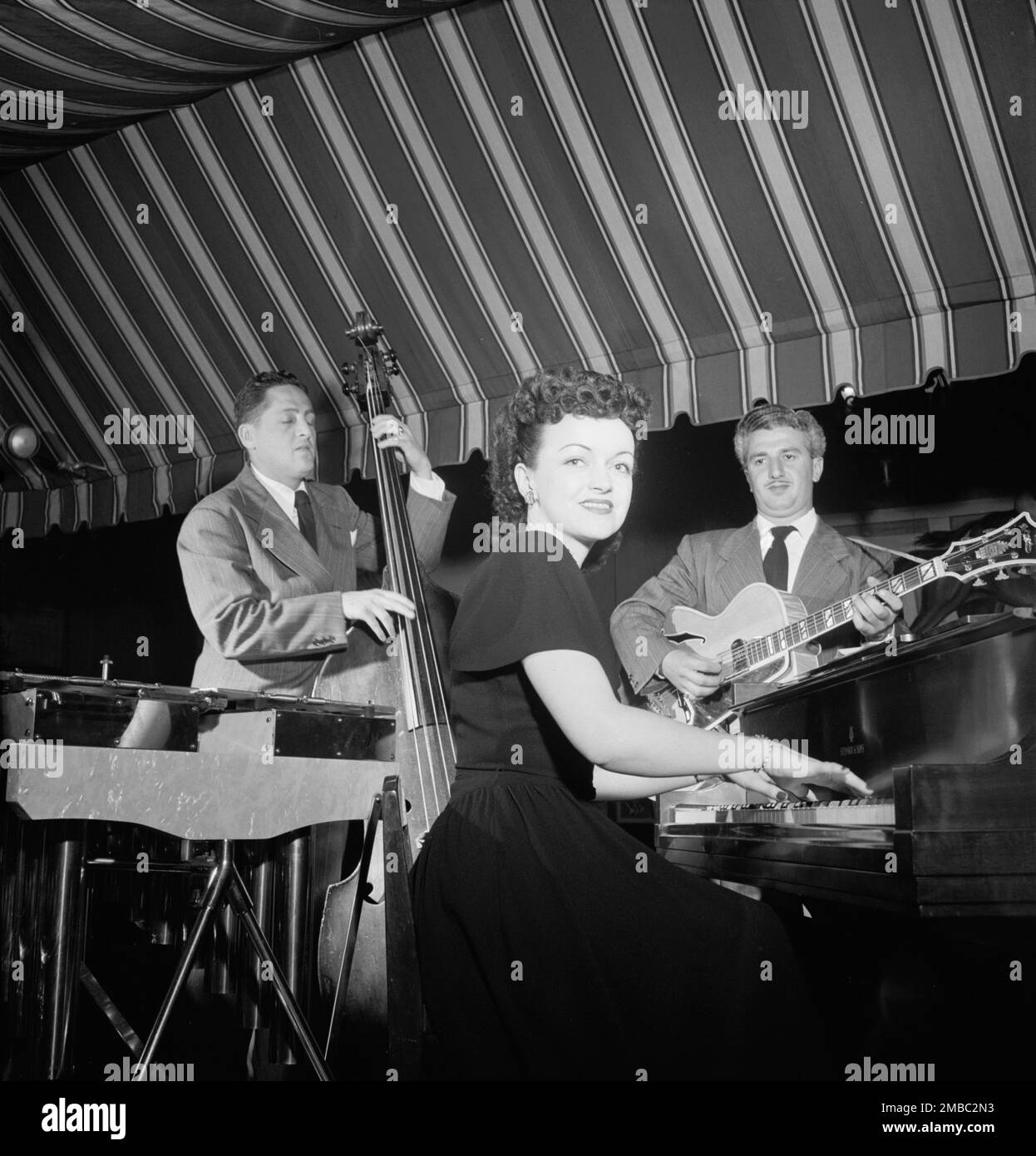 Portrait of Dardanelle and Joe Sinacore, Hickory House, New York, N.Y., ca. July 1947. Stock Photo