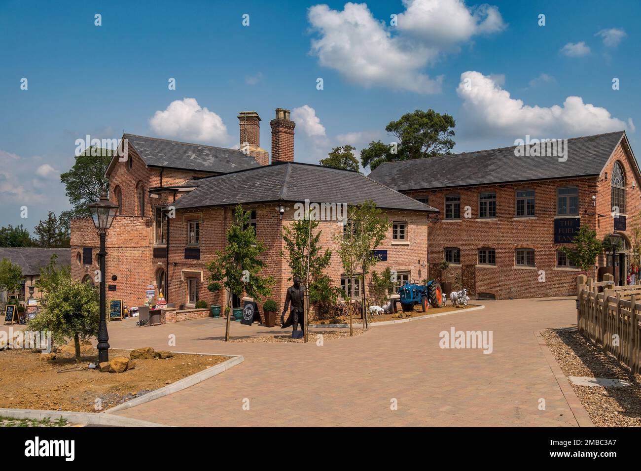 The Engine Yard retail village at Belvoir Castle near Grantham, Leicestershire, England, UK Stock Photo