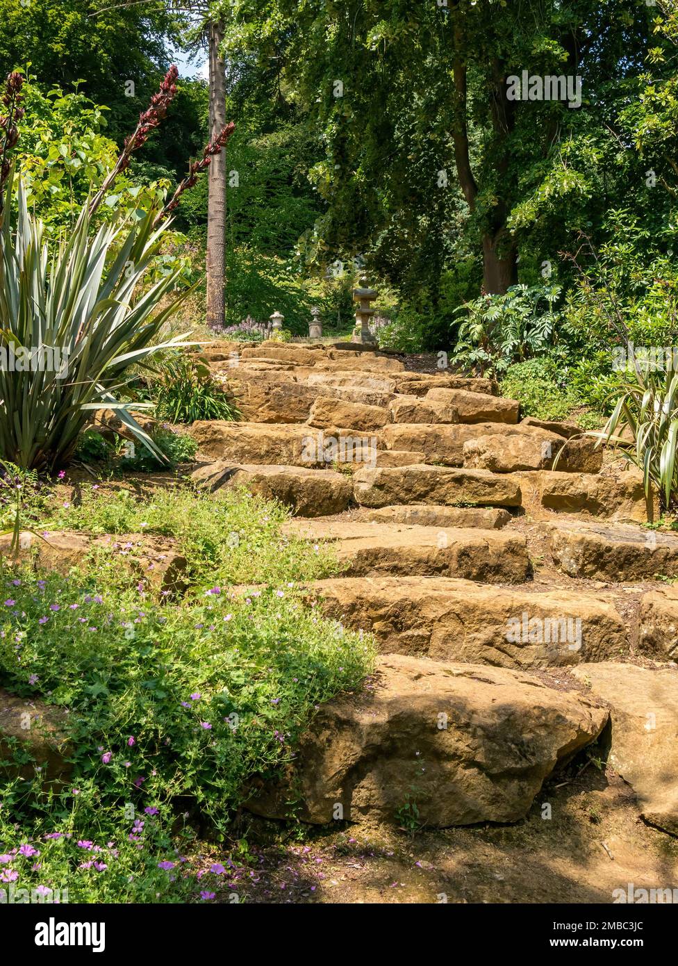 Steps garden hi-res stock photography and images - Alamy