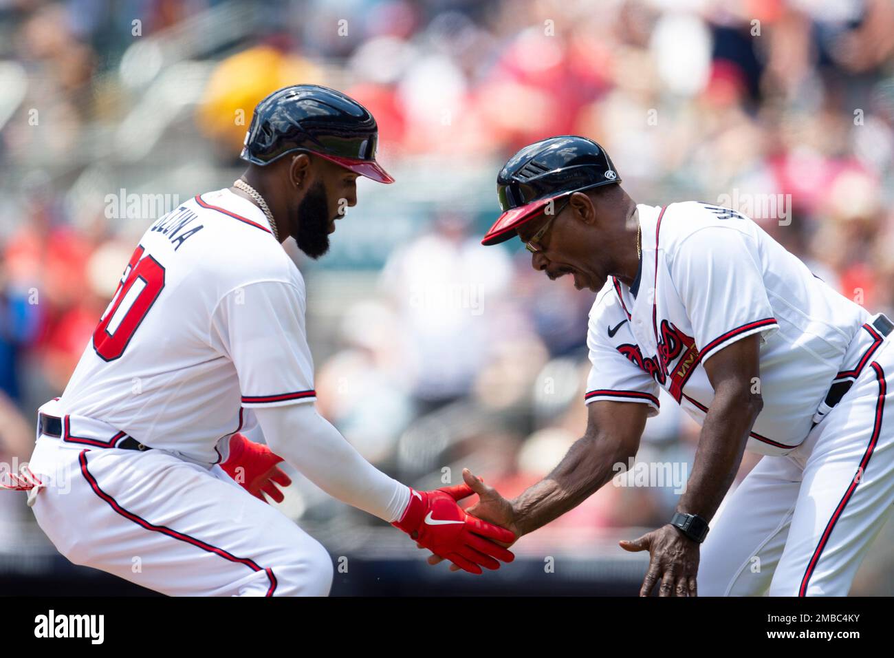 Braves: Marcell Ozuna, Ron Washington Hand Dance again