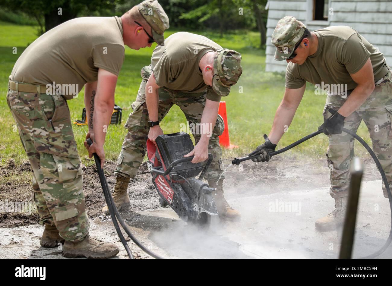 Spc. Trent Ewoldt, a Traer, Iowa, native and military police Soldier attached to the 831st