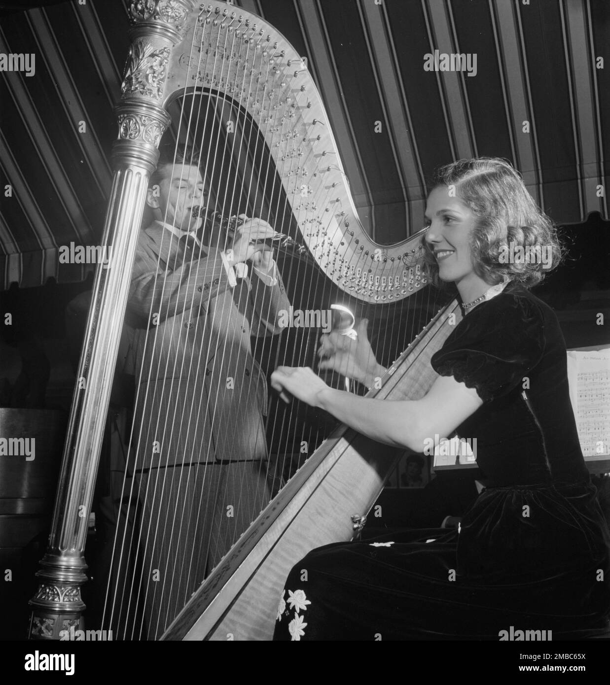 Portrait of Joe Marsala and Adele Girard, Hickory House, New York, N.Y ...
