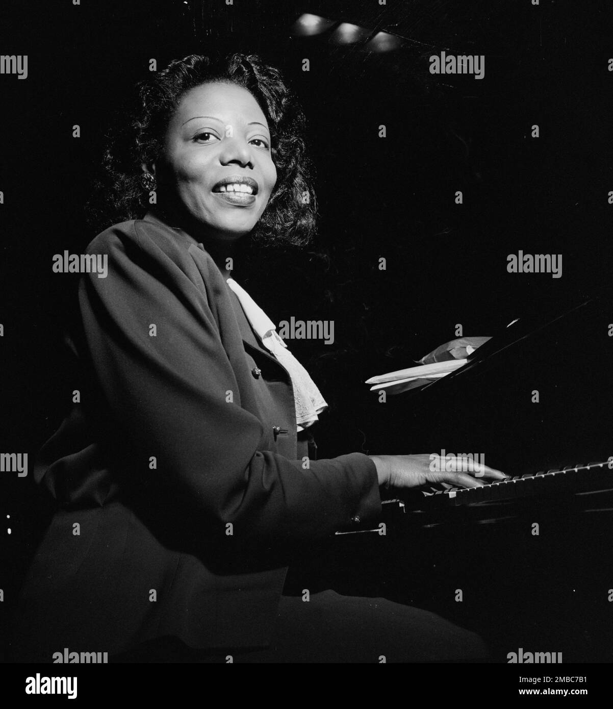 Portrait of Mary Lou Williams, CBS studio, New York, N.Y., ca. Apr