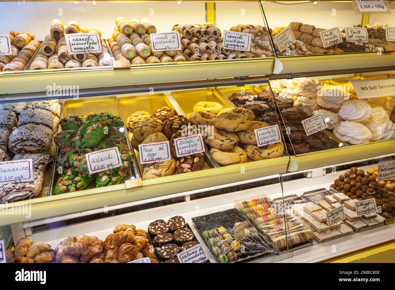 Italian Cookie Display Stock Photo Alamy
