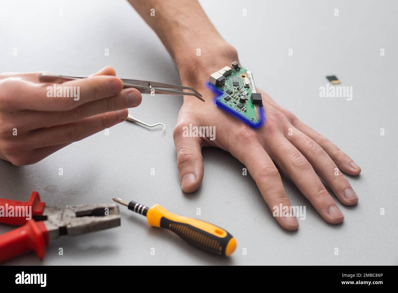 Body chip hi-res stock photography and images - Alamy