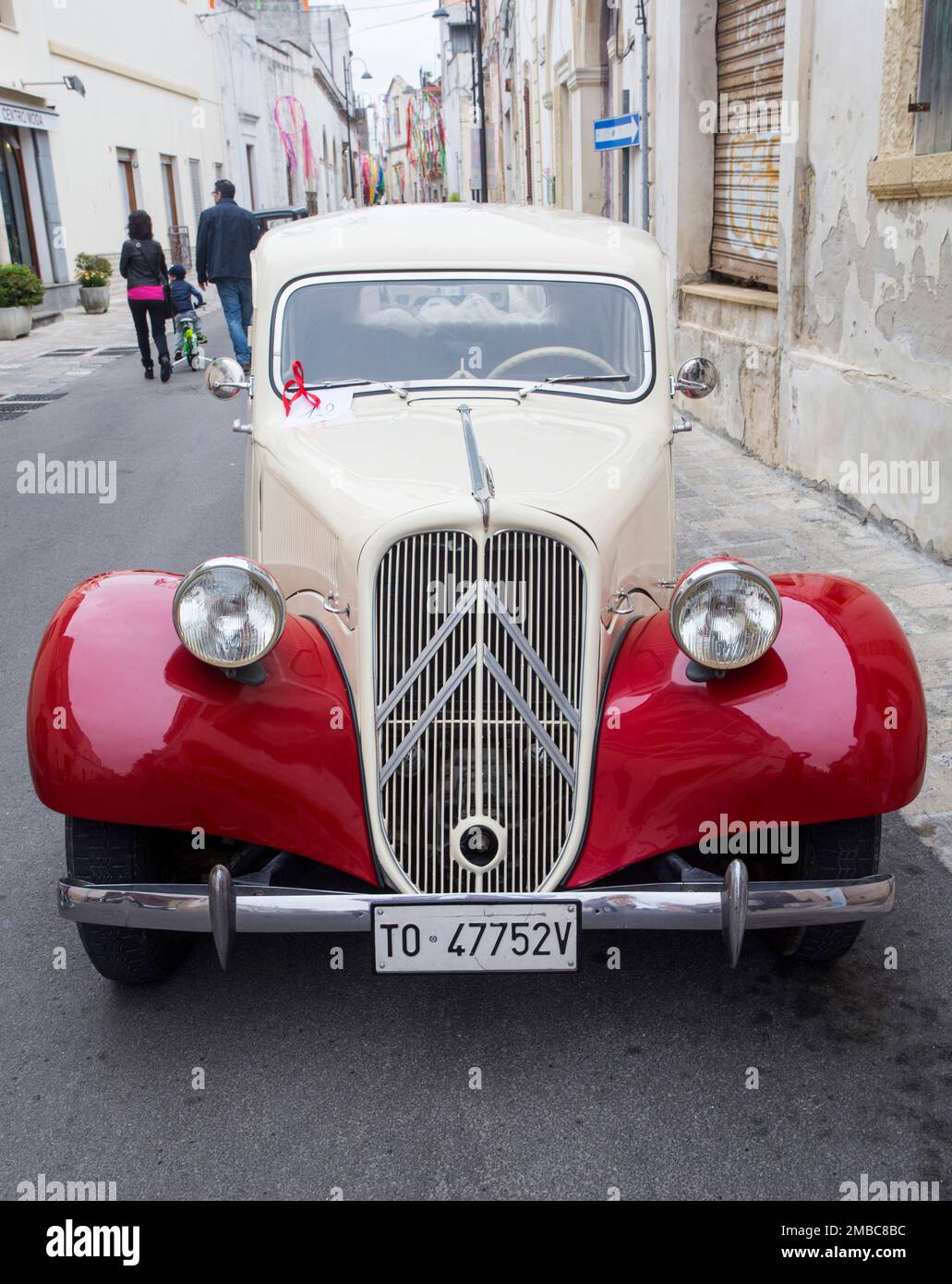 PUGLIA, ITALY MAY 02.2015. Exhibition of old cars. vintage car Citroen