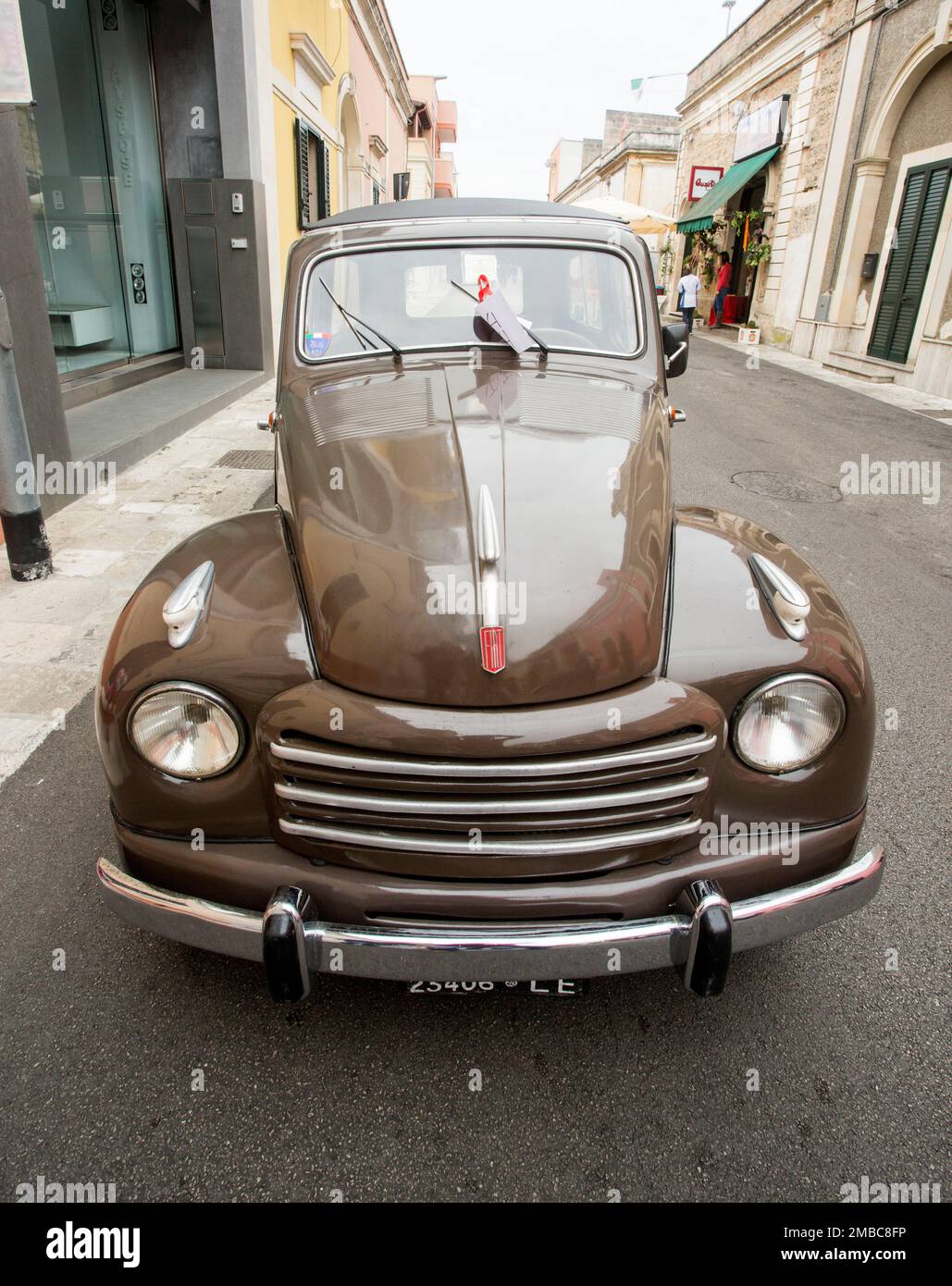PUGLIA, ITALY MAY 02.2015. Exhibition of old cars. vintage car FIAT on