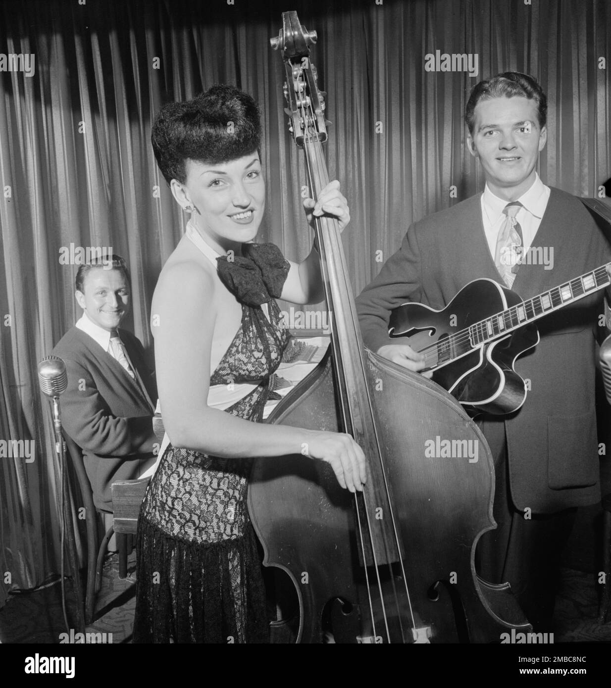 Portrait of Teddy Kaye, Vivien Garry, and Arv(in) Charles Garrison, New