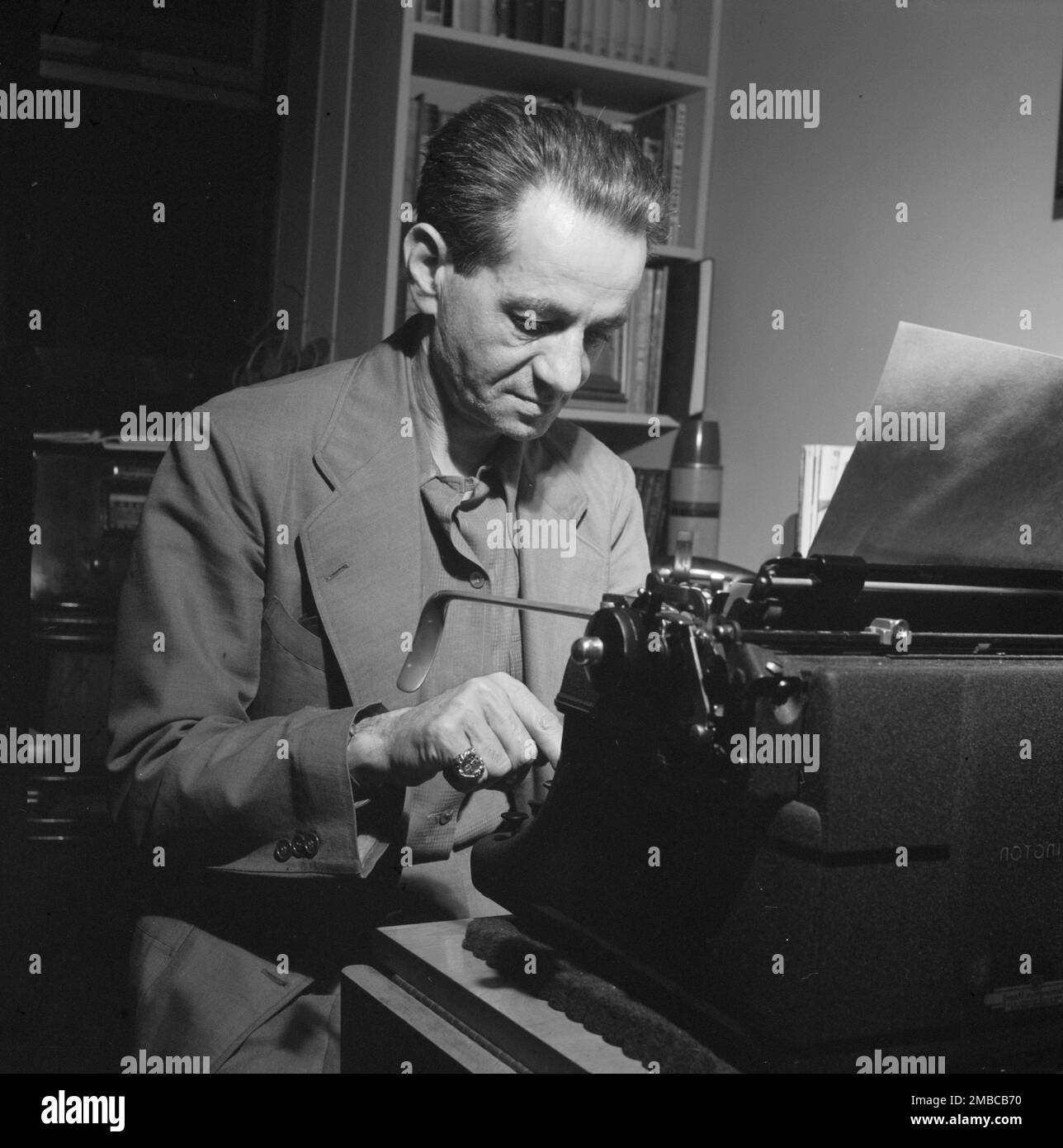 Portrait of Herman Rosenberg, 1938. Stock Photo