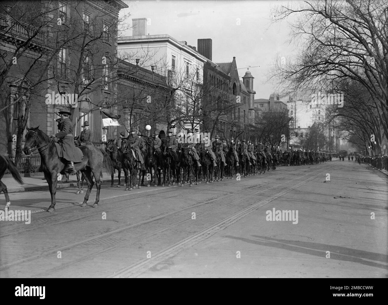 Funeral of Augustus Peabody Gardner, 1918. 'Rep. from Massachusetts, 1902-1917. Col. Ag. O, During War. As Major in The Army'. Gardner died of pneumonia while on active duty at Macon, Georgia. He was buried in Arlington National Cemetery. Stock Photo