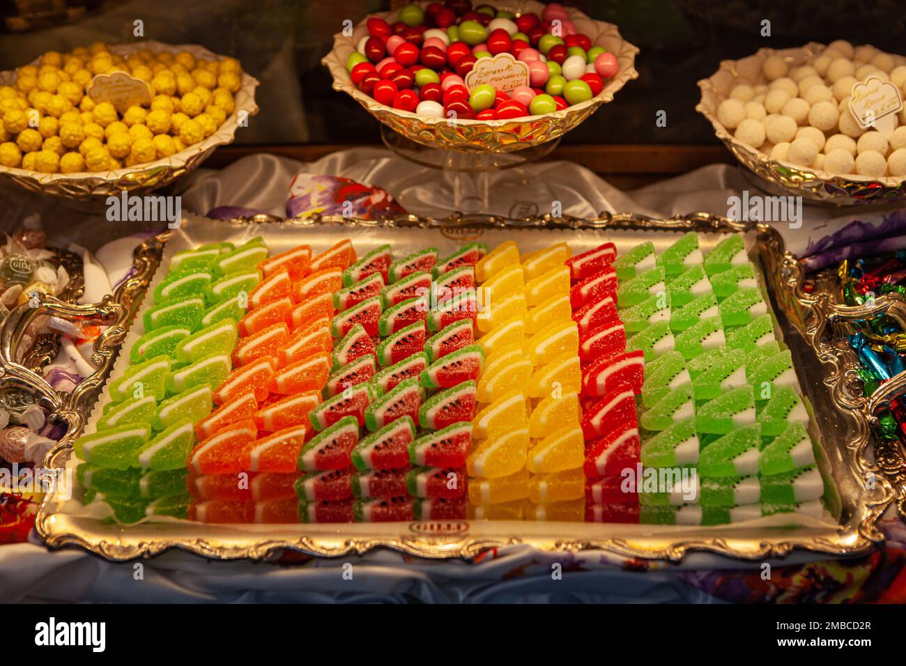 confections, sweets, candies, Florence, Italy Stock Photo Alamy