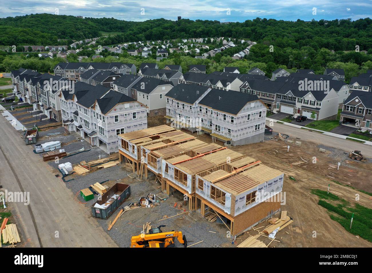 These are new townhomes being built in Mars, Pa., on Friday, May, 27