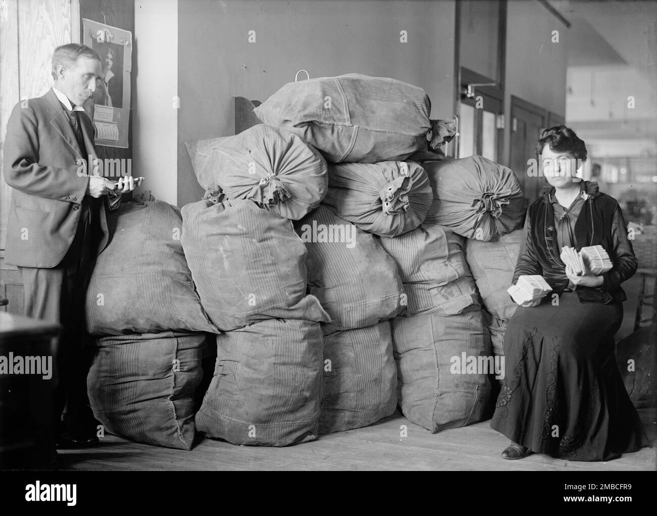 Post Office Department Dead Letter Mail, Supt. Marvin Mclean And Mrs