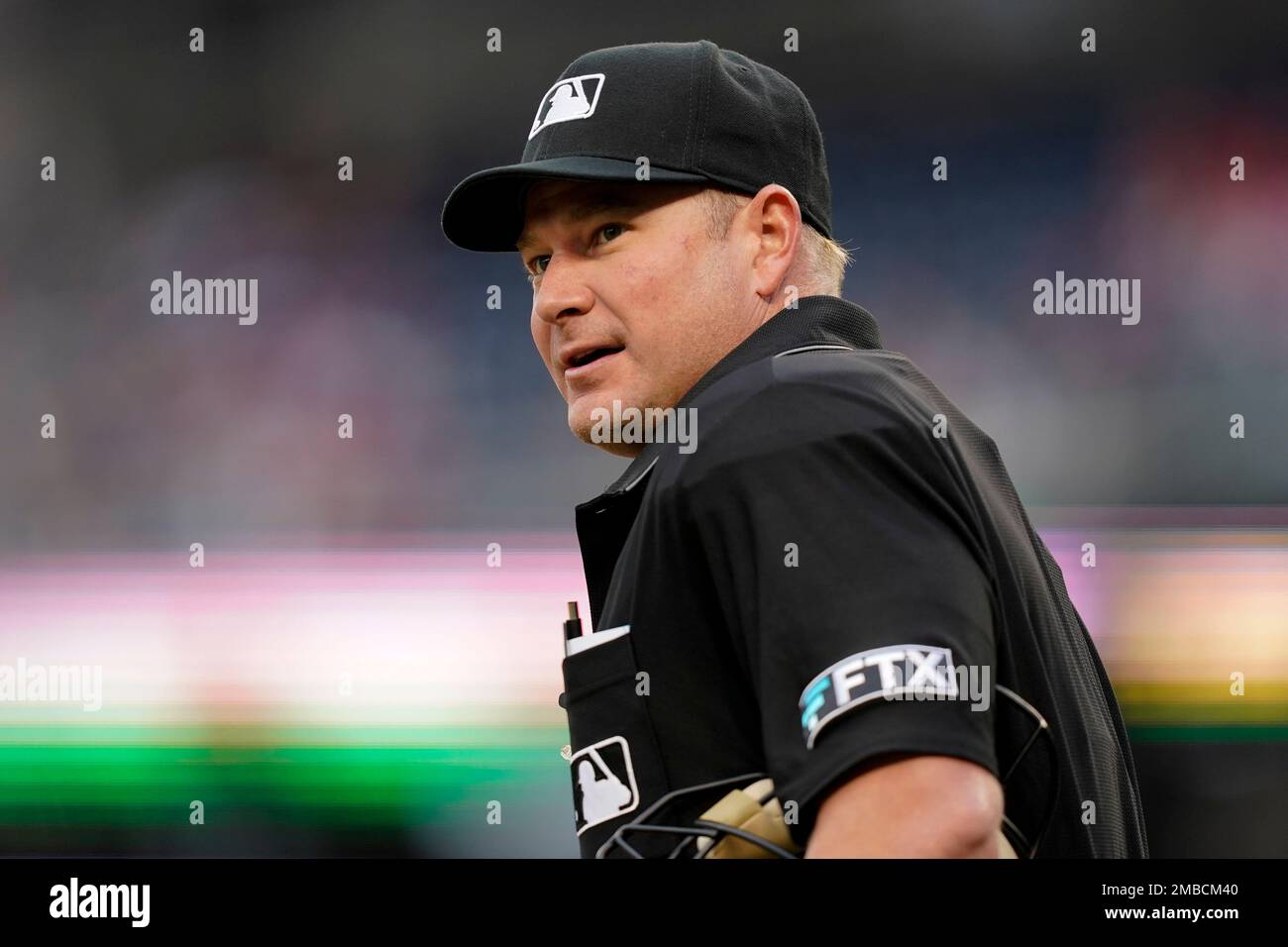 Mlb Home Plate Umpire Sean Barber Editorial Stock Photo - Stock Image