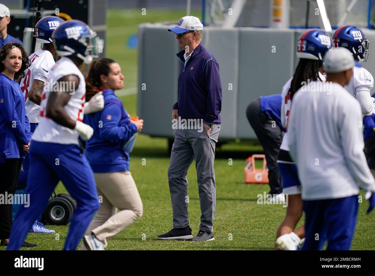 New York Giants' co-owner John Mara watches a practice at the NFL football  team's training facility in East Rutherford, N.J., Thursday, May 26, 2022.  (AP Photo/Seth Wenig Stock Photo - Alamy