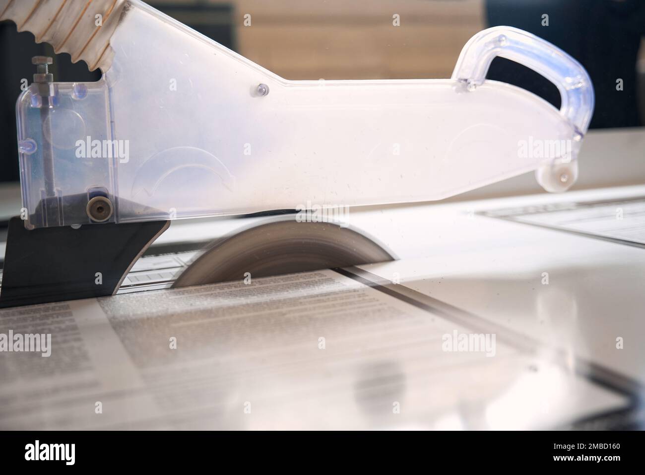 Form Cut Example Close up photo of form cutting decvice Stock Photo - Alamy