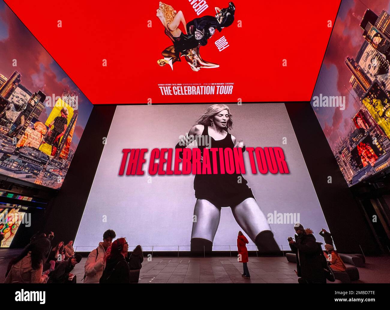 © Jeff Moore electronic billboards by Tottenham Court Road tube station