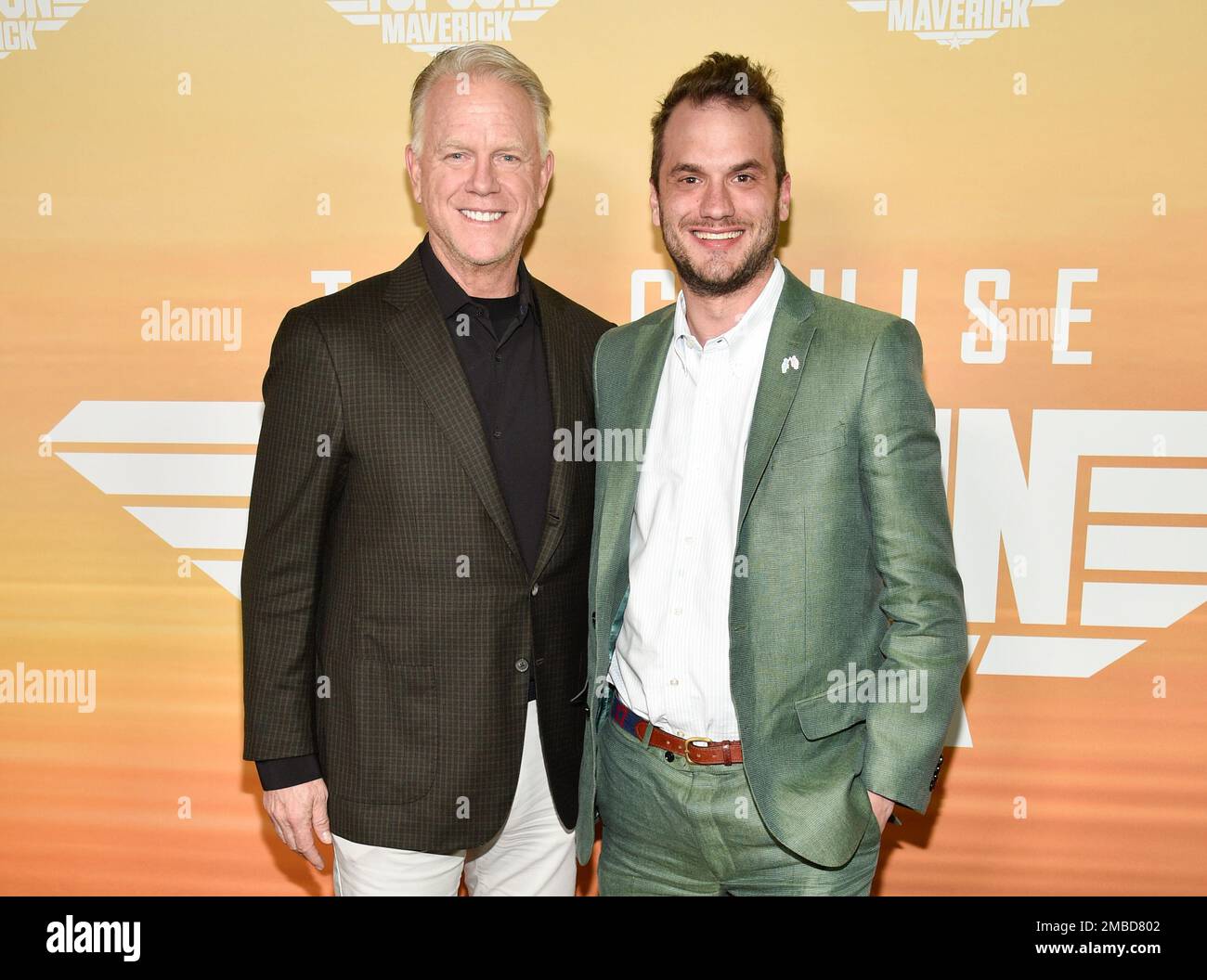 Boomer Esiason, left, and son Gunnar Esiason attend a special screening