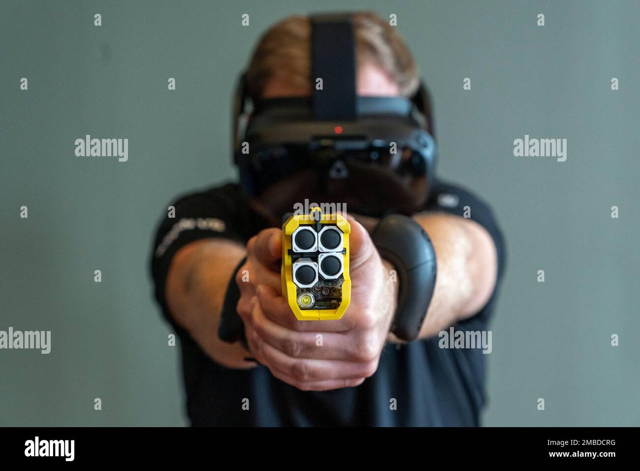 Vr Equipment And A Version Of The Taser 7 That Utilizes Vr Technology